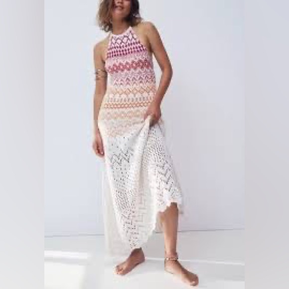 Free People Dresses & Skirts - NWOT Free People Ikat Oasis crochet Maxi Dress